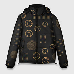 Мужская зимняя куртка Memphis Стильный узор из точек и кругов