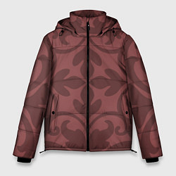 Куртка зимняя мужская Красивые узоры на красном, цвет: 3D-красный