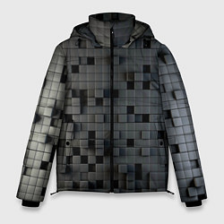 Куртка зимняя мужская Digital pixel black, цвет: 3D-светло-серый