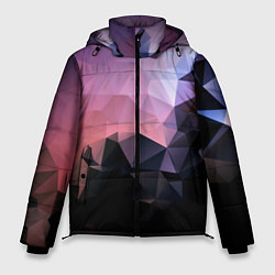 Куртка зимняя мужская Mirror edge abstract, цвет: 3D-светло-серый