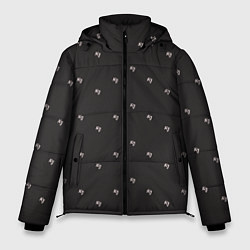 Куртка зимняя мужская Бренд KJ - зигзагом, цвет: 3D-черный