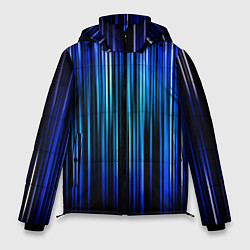 Куртка зимняя мужская Neon line stripes, цвет: 3D-красный