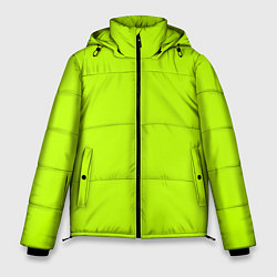 Куртка зимняя мужская Лайм цвет: однотонный лаймовый, цвет: 3D-черный