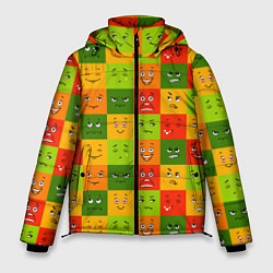 Куртка зимняя мужская Emotional little men, цвет: 3D-красный