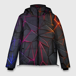 Куртка зимняя мужская Rgb линии, цвет: 3D-светло-серый
