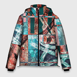 Мужская зимняя куртка Абстрактная геометрия Флорин
