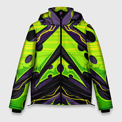 Куртка зимняя мужская Ядовитый экстримальный узор, цвет: 3D-черный