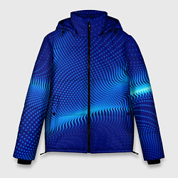 Куртка зимняя мужская Blue dots, цвет: 3D-черный