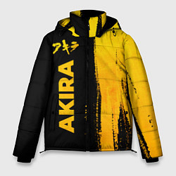 Куртка зимняя мужская Akira - gold gradient: по-вертикали, цвет: 3D-черный