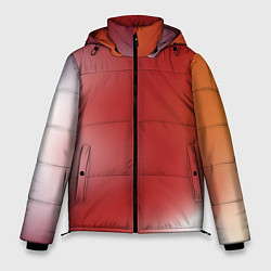 Куртка зимняя мужская Градиент красный, цвет: 3D-черный