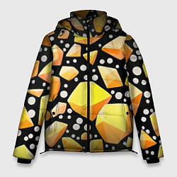 Куртка зимняя мужская Слитки золота, цвет: 3D-черный