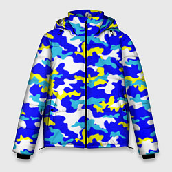 Куртка зимняя мужская Камуфляж летнее небо, цвет: 3D-светло-серый