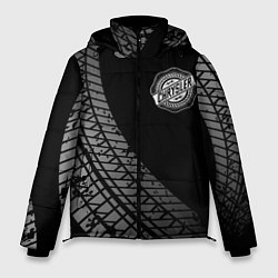 Куртка зимняя мужская Chrysler tire tracks, цвет: 3D-черный
