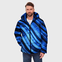 Куртка зимняя мужская Темно-синий металлик, цвет: 3D-светло-серый — фото 2