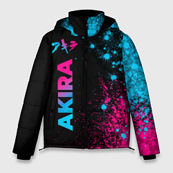 Куртка зимняя мужская Akira - neon gradient: по-вертикали, цвет: 3D-черный