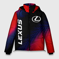 Куртка зимняя мужская Lexus красный карбон, цвет: 3D-черный