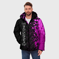Куртка зимняя мужская Evanescence rock legends: по-вертикали, цвет: 3D-черный — фото 2