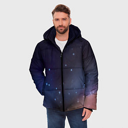 Куртка зимняя мужская Космическое полотно, цвет: 3D-черный — фото 2