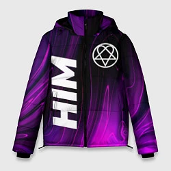 Куртка зимняя мужская HIM violet plasma, цвет: 3D-черный