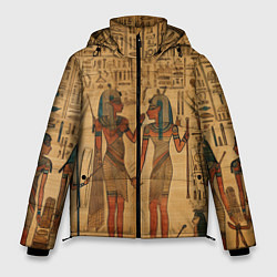Куртка зимняя мужская Имитация папируса: арт нейросети, цвет: 3D-светло-серый