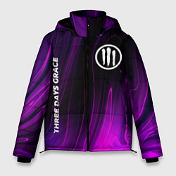 Куртка зимняя мужская Three Days Grace violet plasma, цвет: 3D-черный