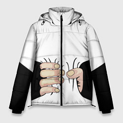 Куртка зимняя мужская Рука сжимает талию, цвет: 3D-светло-серый
