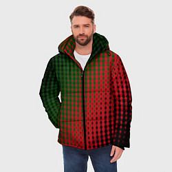 Куртка зимняя мужская Абстракция в стиле гуччи, цвет: 3D-красный — фото 2