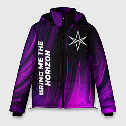 Куртка зимняя мужская Bring Me the Horizon violet plasma, цвет: 3D-черный