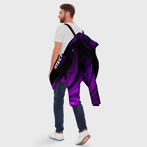 Мужская зимняя куртка Architects violet plasma / 3D-Черный – фото 5