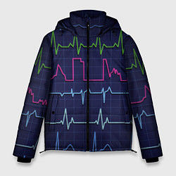 Куртка зимняя мужская Color pulse, цвет: 3D-черный