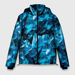 Куртка зимняя мужская Кристаллическая текстура, цвет: 3D-черный