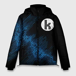 Куртка зимняя мужская The Killers звуковая волна, цвет: 3D-черный