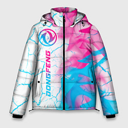 Куртка зимняя мужская Dongfeng neon gradient style: по-вертикали, цвет: 3D-черный