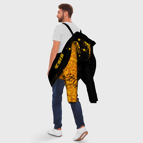 Мужская зимняя куртка Genesis - gold gradient: по-вертикали / 3D-Черный – фото 5