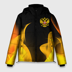 Куртка зимняя мужская Russian style fire, цвет: 3D-черный