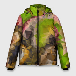 Куртка зимняя мужская Green brown pattern, цвет: 3D-светло-серый