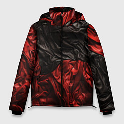 Куртка зимняя мужская Black red texture, цвет: 3D-черный