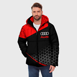 Куртка зимняя мужская Ауди - sportwear, цвет: 3D-светло-серый — фото 2