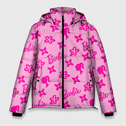 Мужская зимняя куртка Барби паттерн розовый