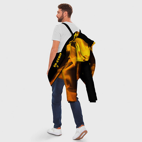 Мужская зимняя куртка Counter-Strike 2 - gold gradient: по-вертикали / 3D-Черный – фото 5