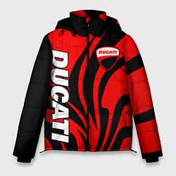 Мужская зимняя куртка Ducati - red stripes