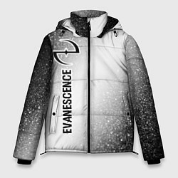 Куртка зимняя мужская Evanescence glitch на светлом фоне: по-вертикали, цвет: 3D-черный
