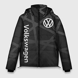 Куртка зимняя мужская Volkswagen - classic black, цвет: 3D-красный