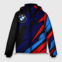 Куртка зимняя мужская BMW - m colors and black, цвет: 3D-черный