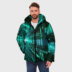 Куртка зимняя мужская Цифровой паттерн, цвет: 3D-красный — фото 2