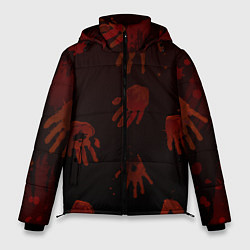 Куртка зимняя мужская Кровавые ладони, цвет: 3D-светло-серый