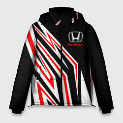 Куртка зимняя мужская Хонда - белый и красный, цвет: 3D-красный