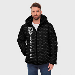 Куртка зимняя мужская System of a Down glitch на темном фоне: по-вертика, цвет: 3D-черный — фото 2
