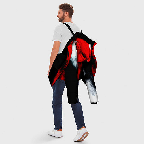 Мужская зимняя куртка Bmw sport colors / 3D-Черный – фото 5