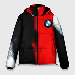 Куртка зимняя мужская Bmw sport colors, цвет: 3D-черный